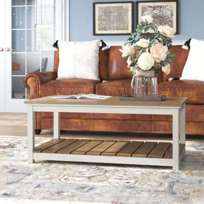 Table basse rectangulaire en bois Athulya