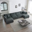 Canapé modulaire modulaire avec repose-pieds