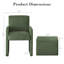 Fauteuil demi-tonneau rembourré avec repose-pieds-106359935