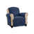 100 % polyester bleu marine