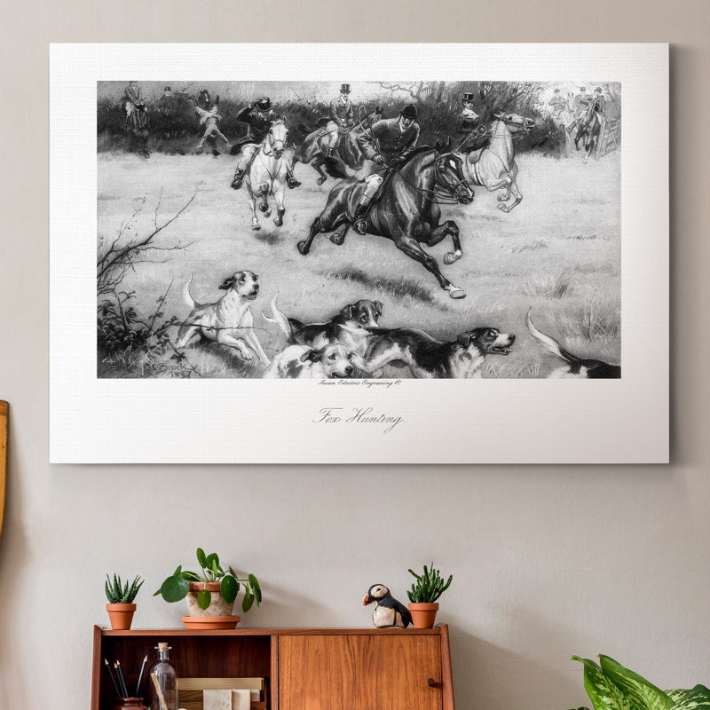 « Fox Hunting »-impression sur toile, H 12 po x l 8 po x P 1 po