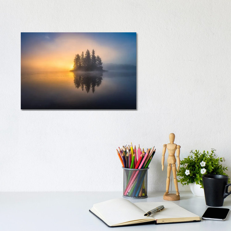 Atmospheric Autumn Morning by Lauri Lohi - Wrapped Canvas Print, 20.32 cm H x 30.48 cm W