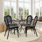 Clymer Stacking All-Weather Commercial Paris Chair with Metal Frames-471913611