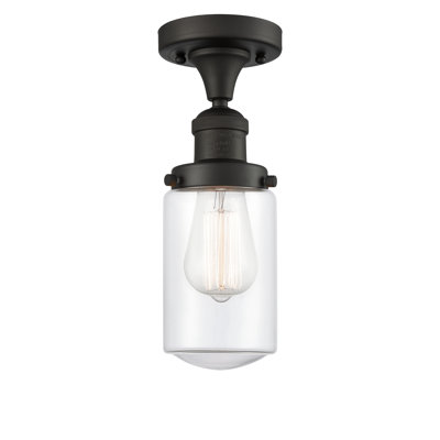 Saroyan Glass Semi Flush Mount