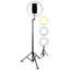  Anneau lumineux 11 '' à DEL 11W avec contrôle câblé, support trépied avec 6 sections, support de téléphone, niveaux de luminosité réglables pour les influenceurs, yogo, tiktok et barbiers.
