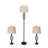 Gimbya 64" Traditional Metal Floor and Table Lamp Set with 3-Way Dimming Light-876833960
