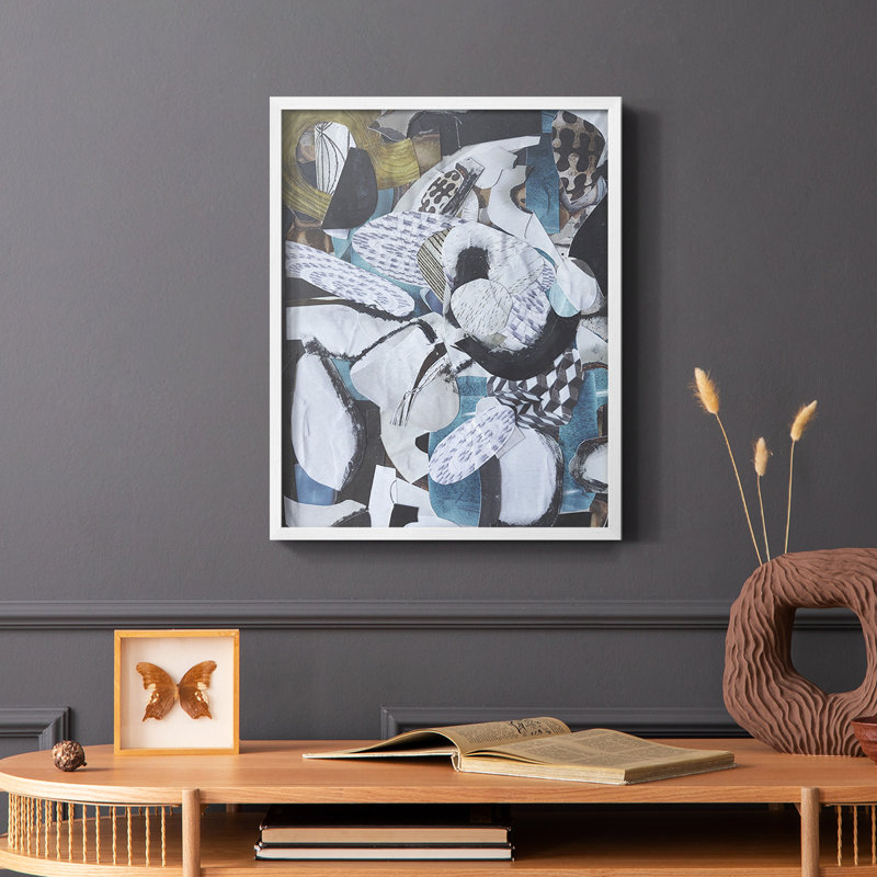 Hawaiian Beach, reproduction encadrée sur verre - bois massif, Blanc, H 10 po x l 8 po