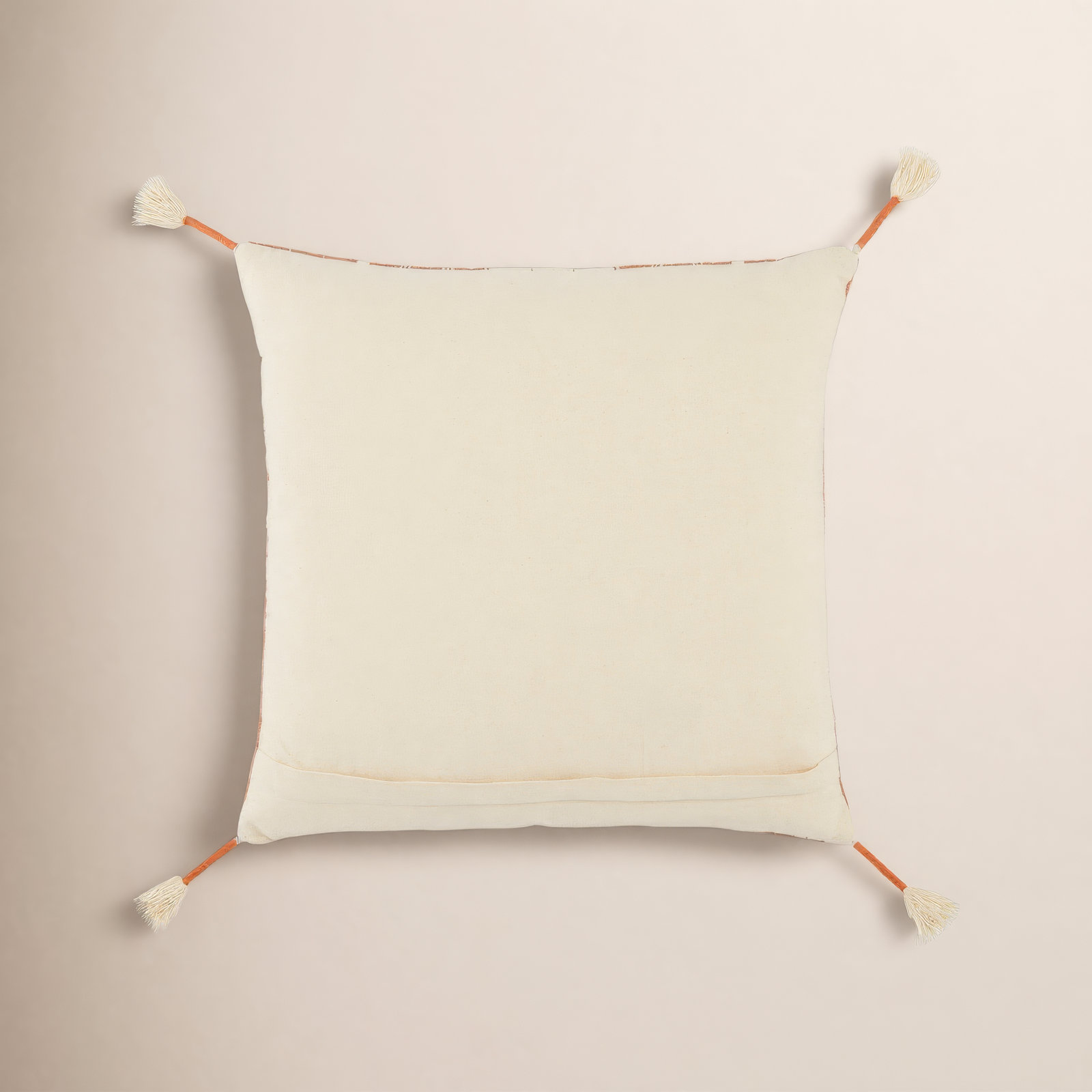 Ezri Tassels Cotton Throw Pillow, No Fill