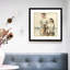Girls by the Sea Framed Watercolour Painting Print