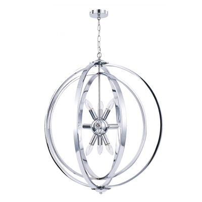 Balinska 9 - Light Polished Chrome Sphere Pendant