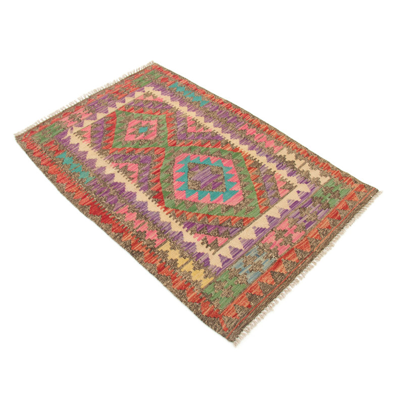 Geometric Hand Woven 83cm X 120cm Area Rug