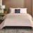Lacoste Tiebreak King Size 3-Piece Comforter Set, Premium Cotton Percale Cover with Microfiber Fill, Soft Breathable All-Season, Pink-112985310-112985313