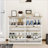 Cabinets | Slim Freestanding Shoe Storage Cabinet, 4 Flip Drawers, Adjustable Shelf, Modern Snow White E1 MDF for Foyer | Modern | Entryway