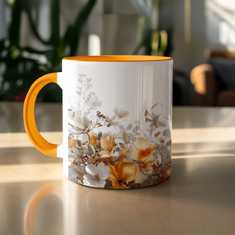 Ceramic Coffee Mug, Orange