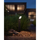 Acute Matte Black Integrated LED Metal Pathway Light