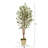 Artificial Olive Tree in Country White Planter