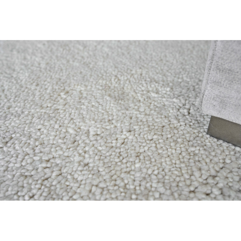 Merino Wool Area Rug in Beige, Rectangle 8' x 10'