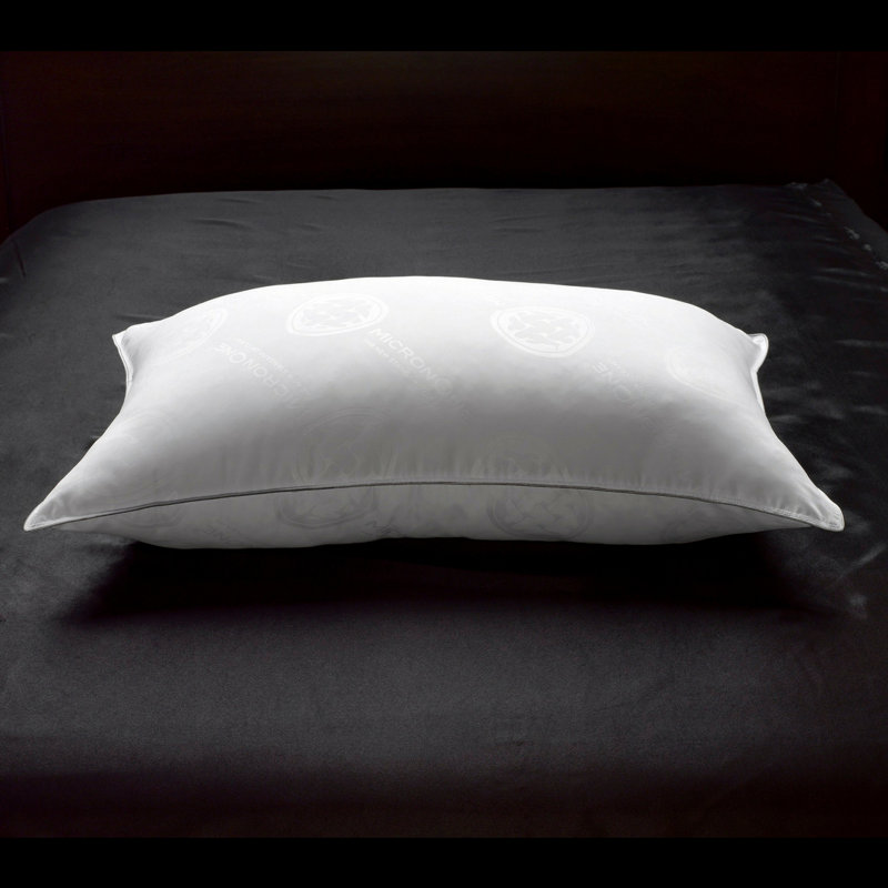 MicronOne Allergen-Free White Down Pillow, Firm Density, Queen