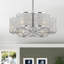 Lustre tambour 6 lumières avec détails en cristal Jarvell