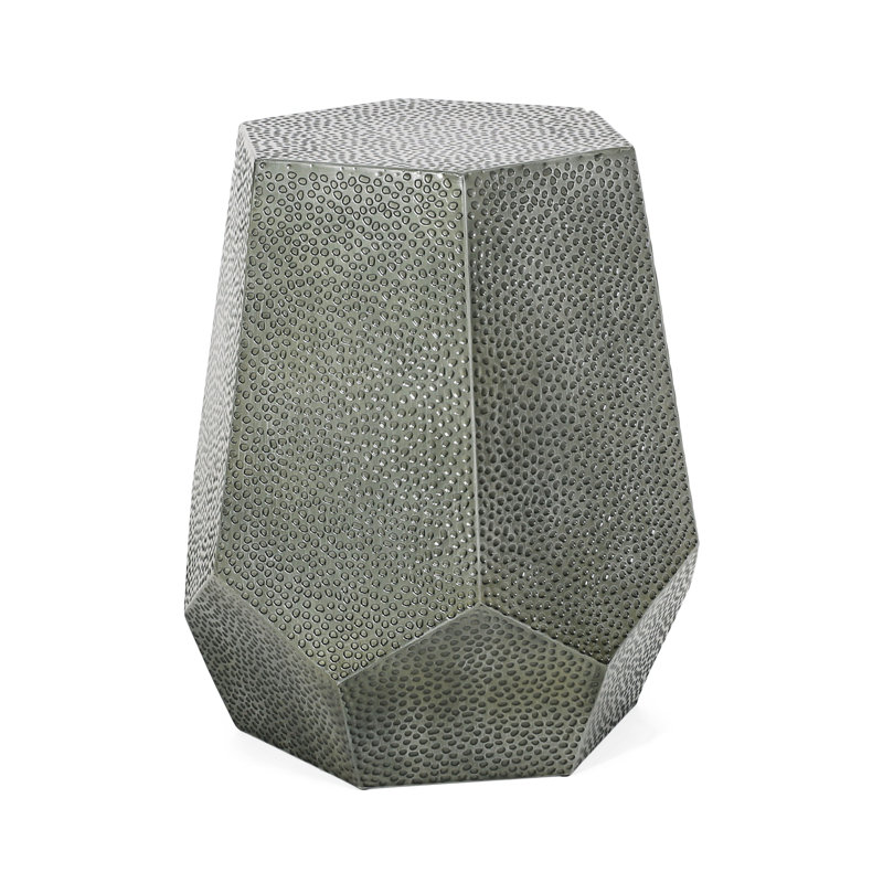 Table de bout Berghildur, Argent antique