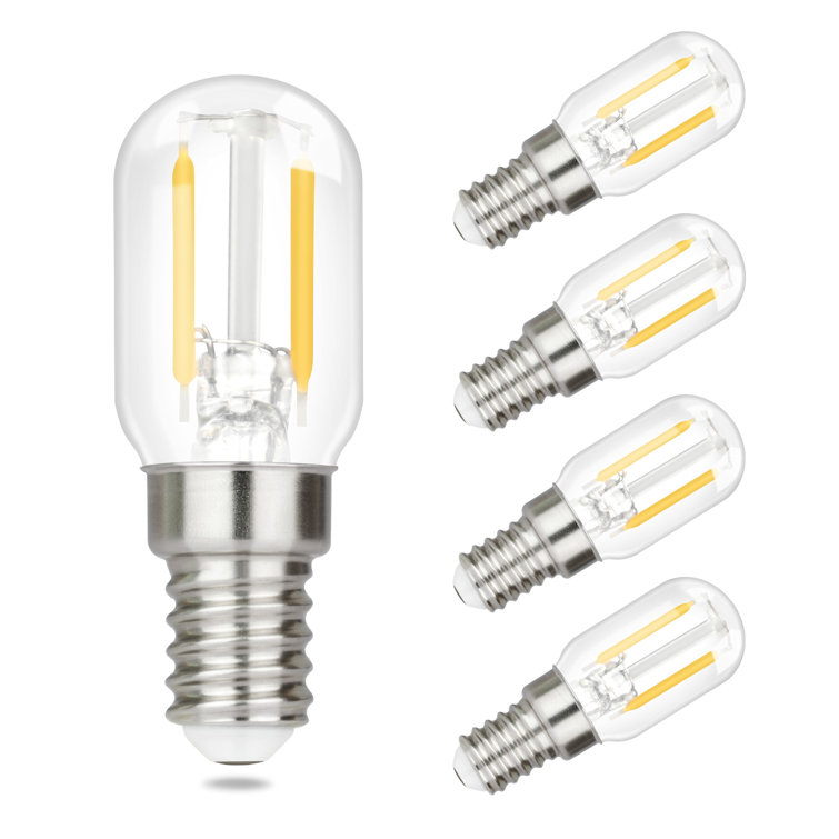 ClearAmbient 4er 2W E14 LED Glühbirnen Vintage T22 Energiesparlampe 360° Abstrahlwinkel