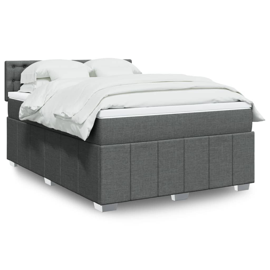 Vidaxl Boxspringbett mit Matratze Schwarz 200x200 cm Samt