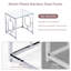 Classic 3-Piece Stainless Steel Nest Of Tables With Tempered Glass Top For Living Room-940549905