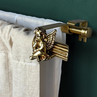 Brushed Gold Curtain Rod