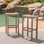 Ensemble de tabourets de bar en bois d'acacia 30 po Christopher Knight Home Caribbean