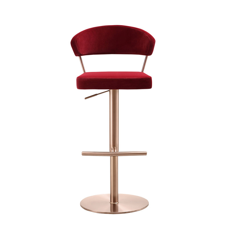Tabouret Pejtcho, Rouge / or rose