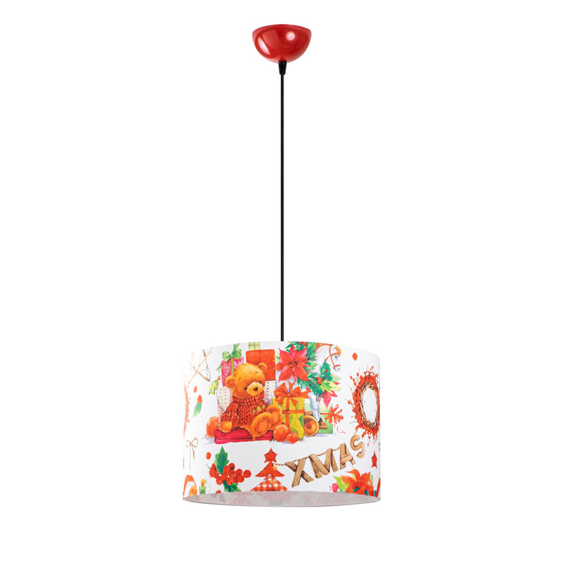 Luminaire suspendu tambour 1 lumière Hoboken