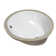 EAGO 15'' White Porcelain Oval Bathroom Sink with Overflow