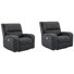 Fauteuil inclinable électrique tapissier de 40 po avec accoudoirs carrés Polla