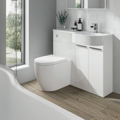 100mm Combined Vanity Unit with Toilet Included