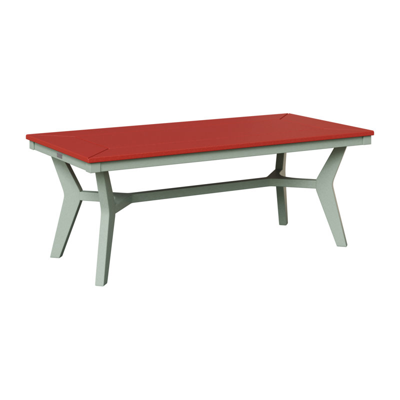 Table basse berlinoise Berlin, Rouge écarlate, Écume de mer, écume de mer