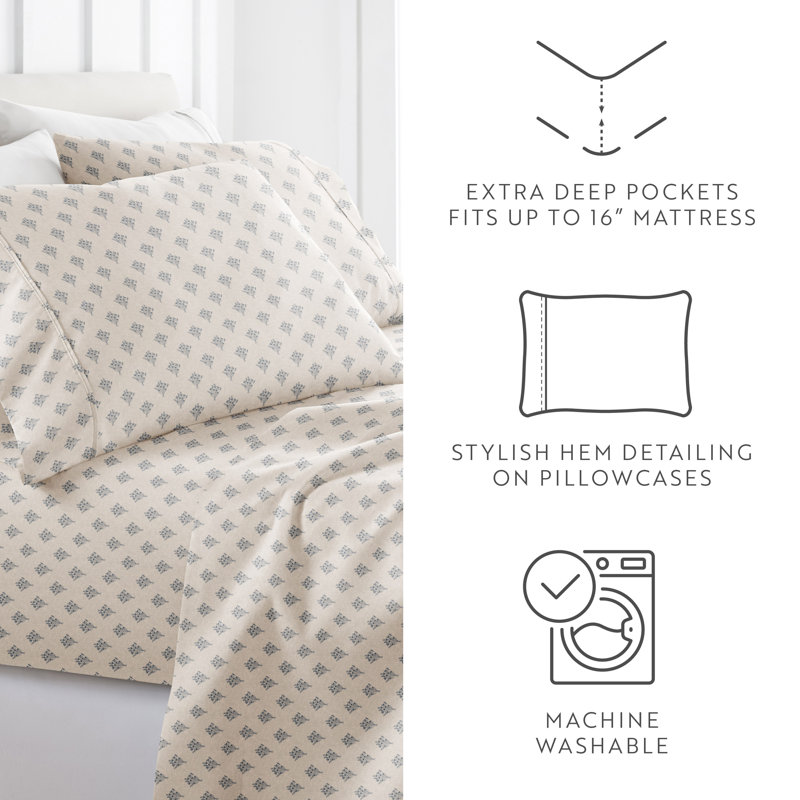 4 Piece Delicate Details Pattern Sheet Set