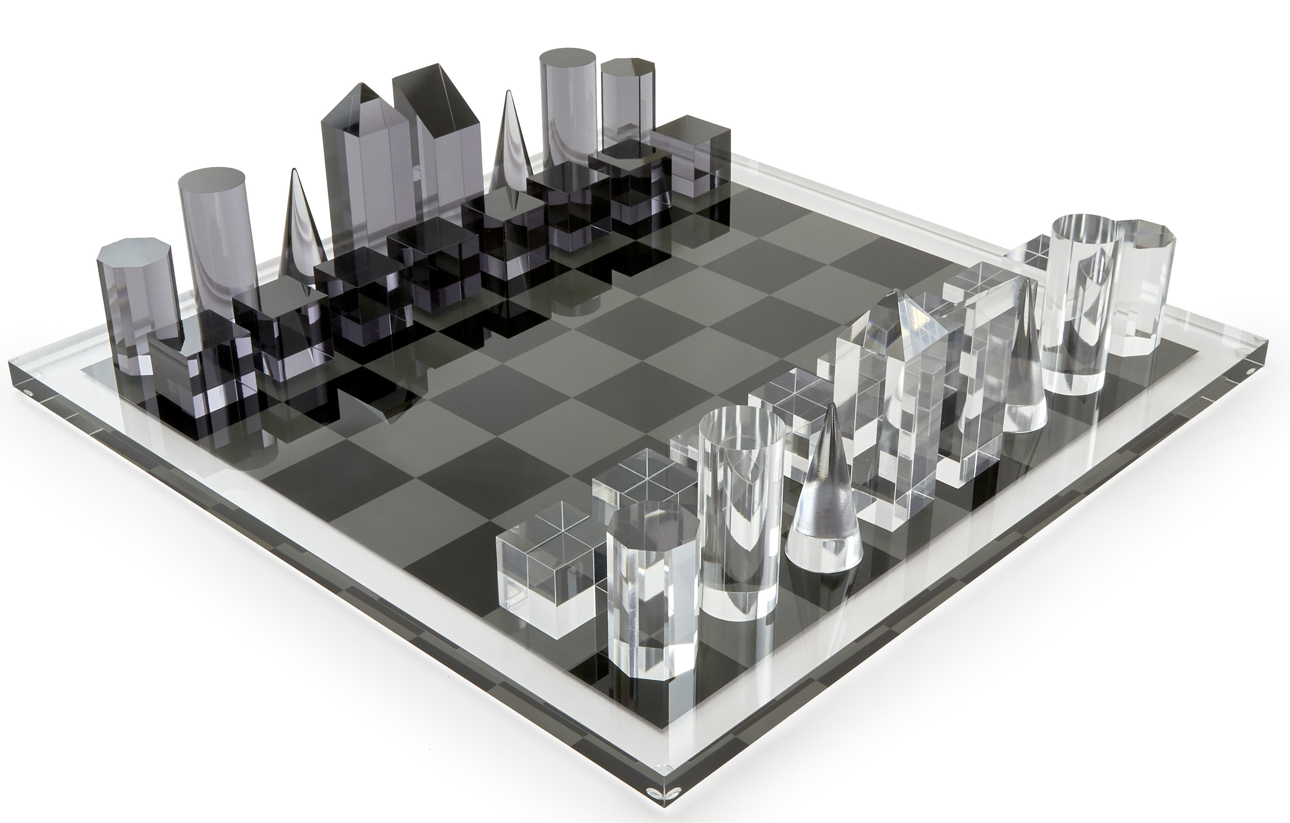 Lucite Chess Set