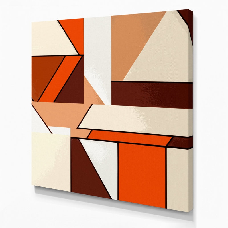 Hard Hard 93, toile beige sur toile, H 12 po x l 12 po