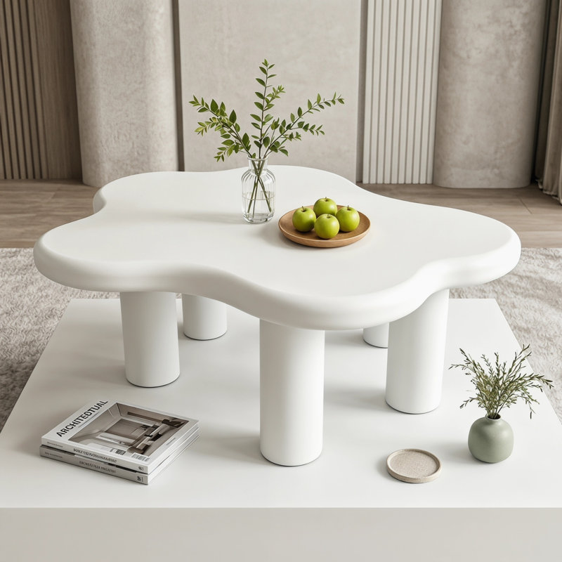 Cloud Shaped Coffee Table, White