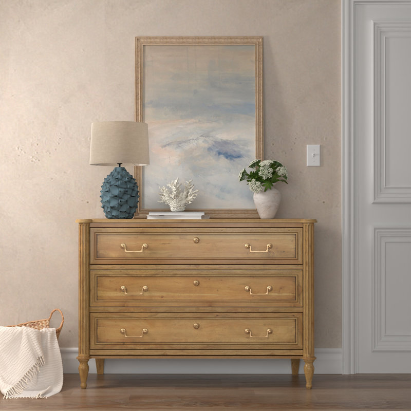 Chamberlain Solid Wood Storage Cabinet, Driftwood