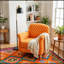 Fauteuil d'appoint rembourré avec pieds en bois-93611481