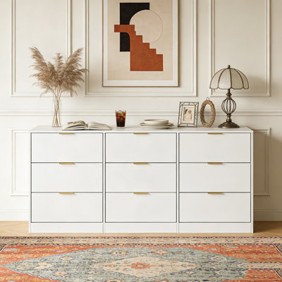 63" Large Deep Chest of Drawers