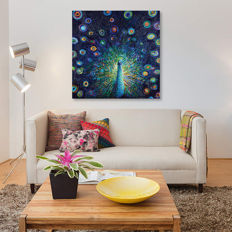 « pruneas de luna » par iris scott, impression sur toile, H 18 po x l 18 po x P 1,5 po, Toile avec cadre flottant noir