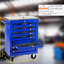 7 tiroirs, chariot à outils en métal, roues, toit en acier inoxydable, entrepôt d'atelier, 4 po, frein de stationnement, capacité de chargement de 15 kg - glissières de tiroir à roulement, dispositif de verrouillage multifonctionnel, garage roulant-1722682097
