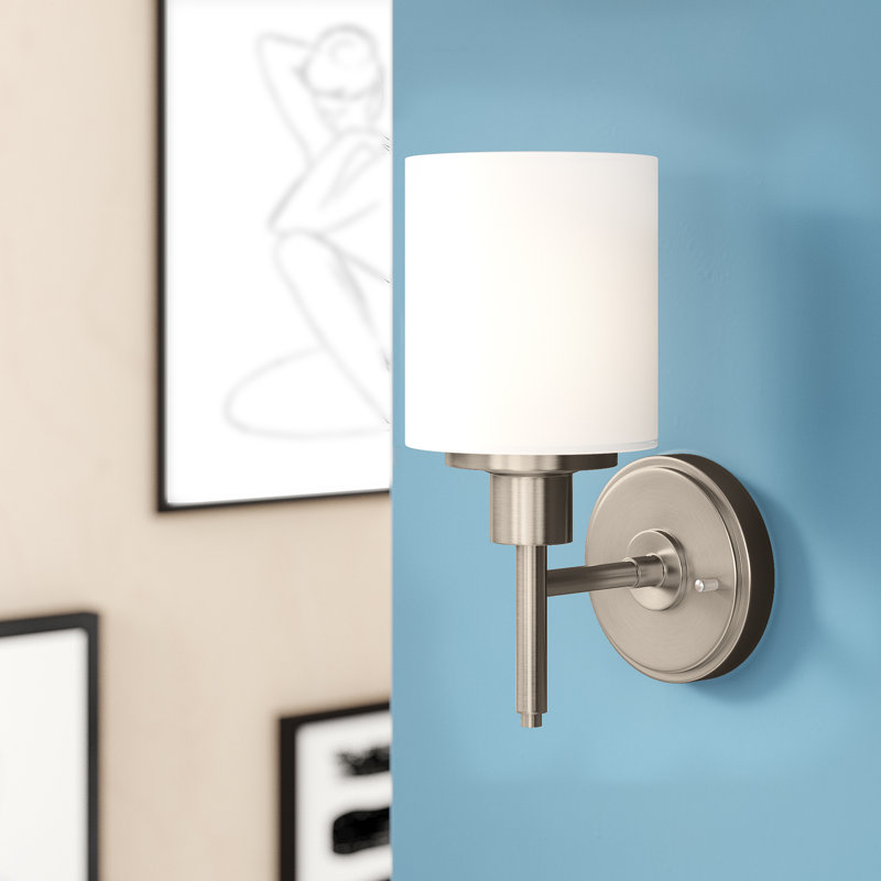 Éclairage pour meuble-lavabo Jorelys, Nickel satiné, 1