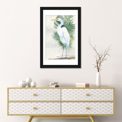 «Aigrette debout II» par Avery Tillmon - reproduction d'art sur toile tendue