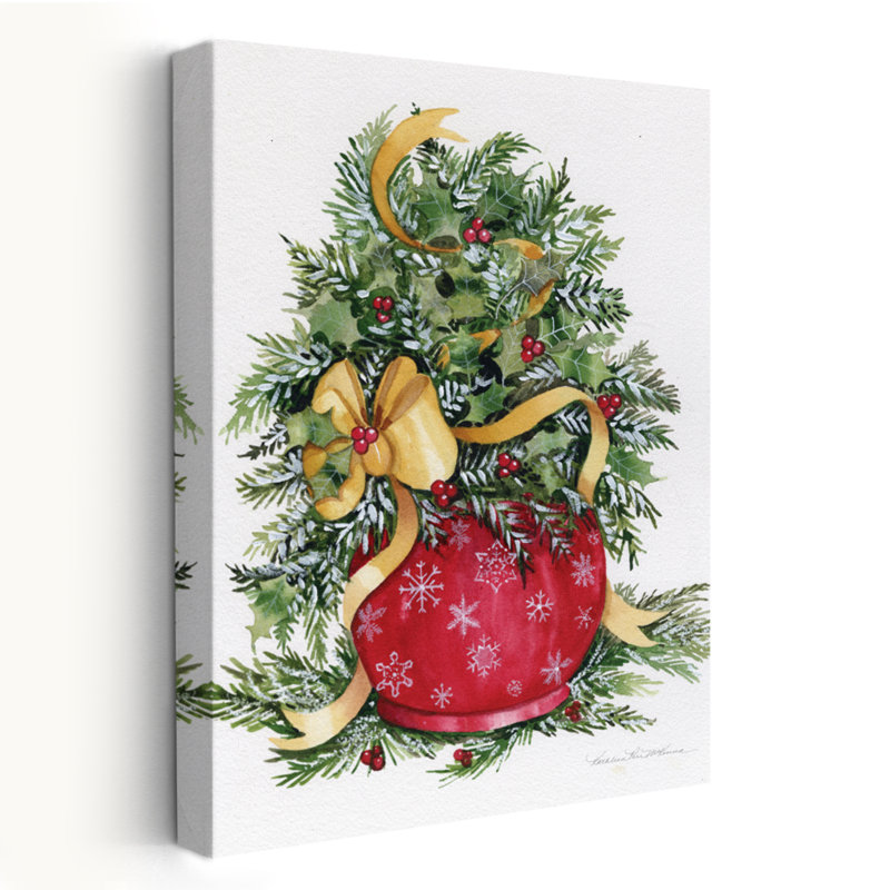 Bouquet de fêtes de houx - Bouquets de baies arcs de Noël, H 48 po x l 32 po