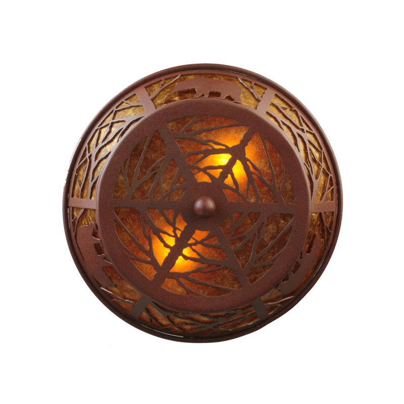Rustic Lodge 2 - Light Semi Flush Mount