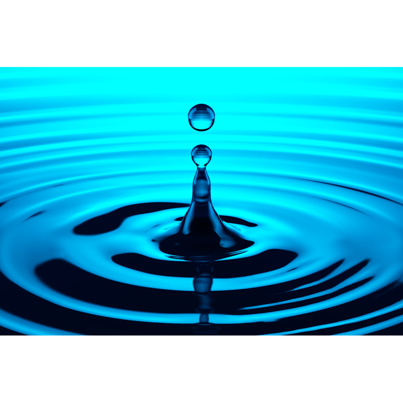 Waterdrop by Deliormanli - No Frame Print on Canvas, 81cm H x 122cm W