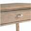 Table basse classique en bois naturel à 1 pièce avec deux tiroirs et une tablette ouverte